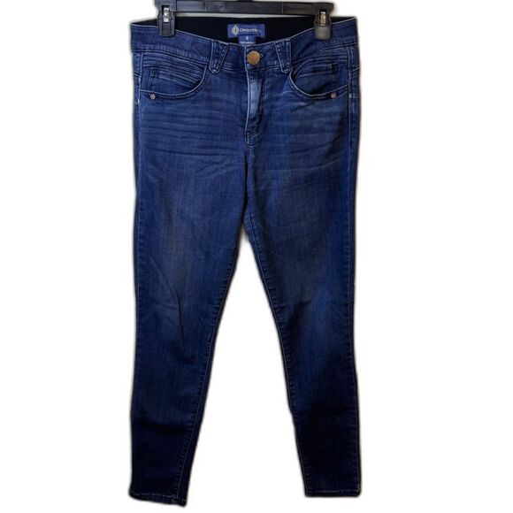 Democracy Women's Jeans Dark Wash Denim Skinny Fit Ab'solution Stretch Size 8 - Picture 1 of 8